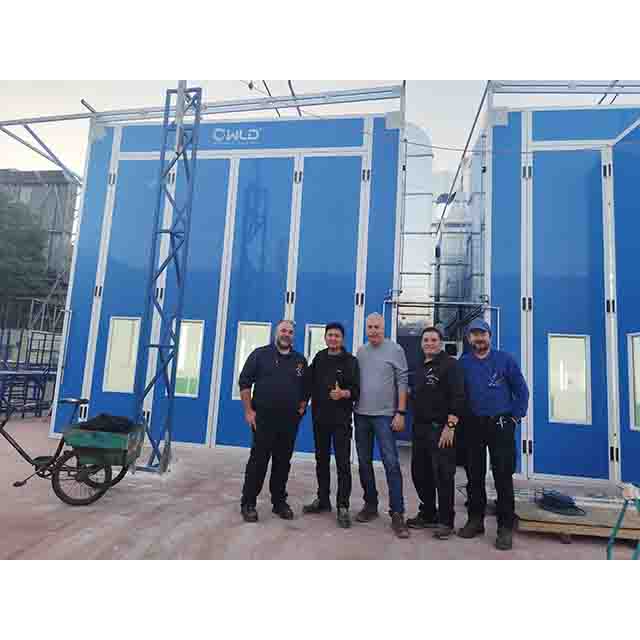 Our Technician Guided Big Spray Booths Installation In The Overseas