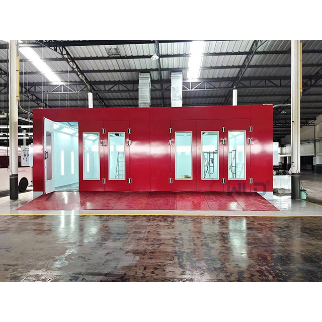 Combined Red Paint Spray Booths Erected In Spain
