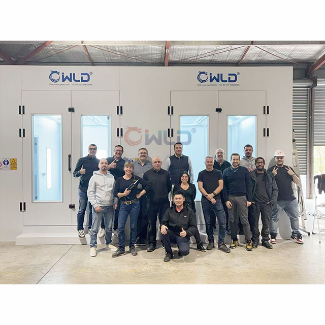 Our Technician Guided Paint Spray Booth Installation In France
