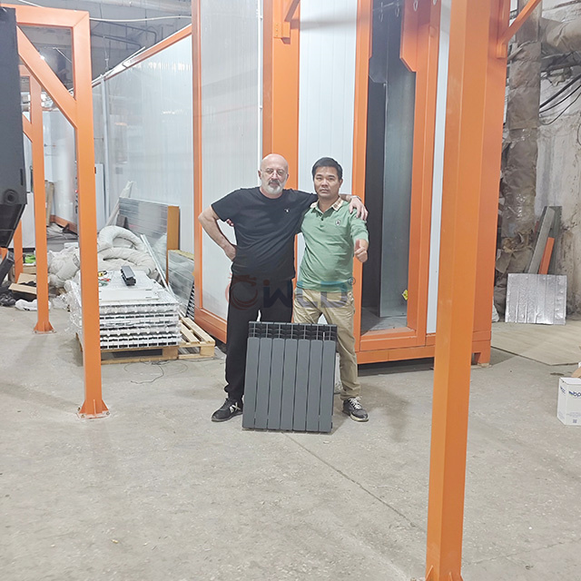Our Technician Finished Powder Coating Line Instatllation In An Europen Country
