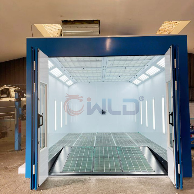 Touch Screen Paint Spray Booth Installed In France