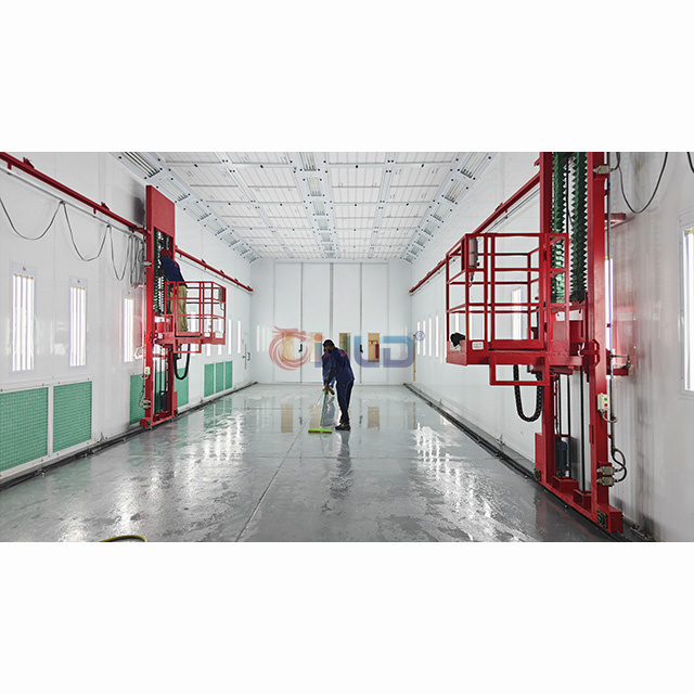 Our Technician Guided A Big Bus Spray Painting Booth Assembly In Qatar