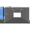 WLD-10M Customized Sandblasting Booth With Dust Collector