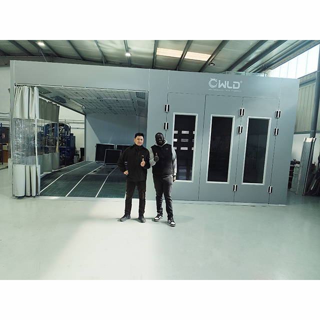 Our Technician Guided The Spray Booth And Prep Bay Assembly In France