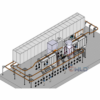 Manual And Automatic Powder Coating Line Project In The Production