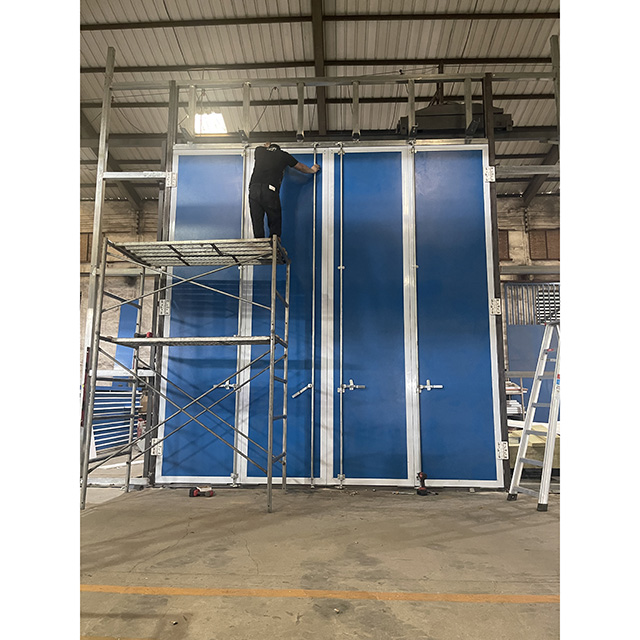 WLD Is Testing Sandblasting Booth In The Workshop