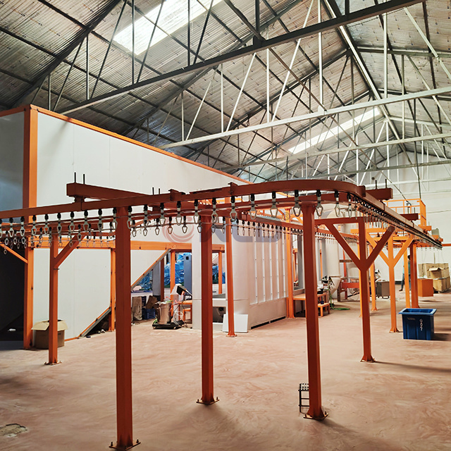 China powder coating line factory