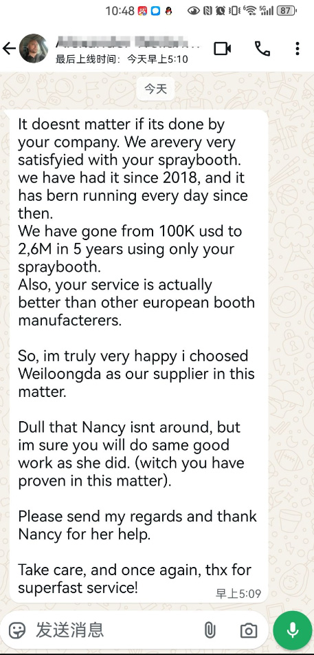 spray booth made in china