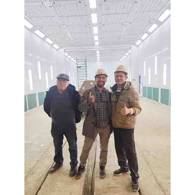 Our Technican Was Guiding A Customized Spray Booth Assembly In Russia